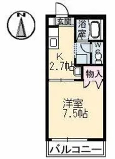 コロニーK B棟【2階】の間取り