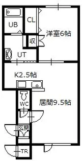 Verano旭橋【1階】の間取り