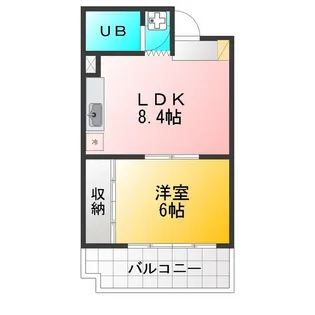ヨシモトハイツ【3階】の間取り
