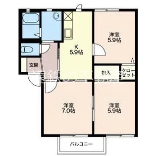 サングリーンオオタ【2階】の間取り