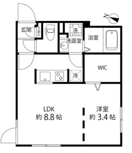 Branche笹塚【4階】の間取り