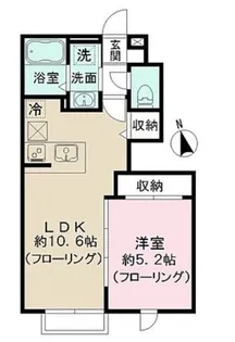 カイゼル【1階】の間取り
