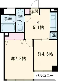 ソサエティ荏原中延【3階】の間取り