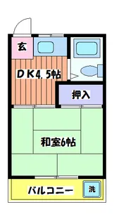 第一落合荘【2階】の間取り