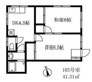 メゾン東が丘【1階】の間取り