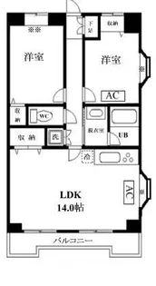 リンデンハイム赤塚【2階】の間取り