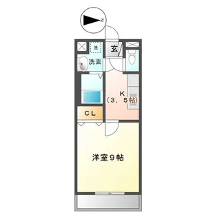 ブランメゾン【1階】の間取り