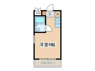 フラットえびす【2階】の間取り