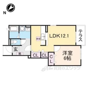 アルメールC【1階】の間取り