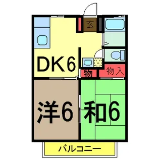 レミオパレス【2階】の間取り