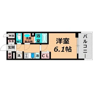 ファステート蒲生公園アペルザ【8階】の間取り