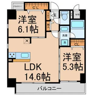 Residence Nagoya【5階】の間取り