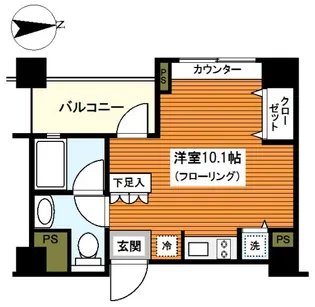 パークアクシス横浜井土ヶ谷【3階】の間取り
