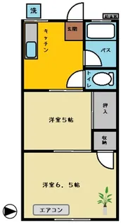 第2江原青木ハイム【1階】の間取り