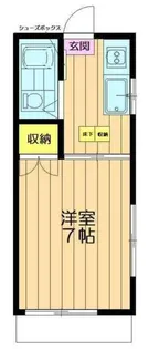 コーポ境【1階】の間取り