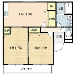 山豊ビル B棟【3階】の間取り