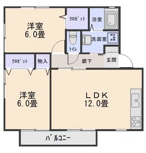 リヴェールA【1階】の間取り