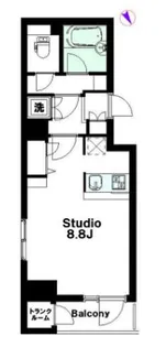 マリオン新宿河田【4階】の間取り