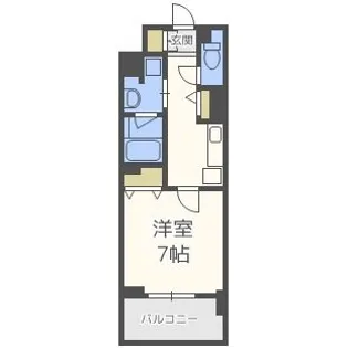 ハビテ靱センターコート【13階】の間取り