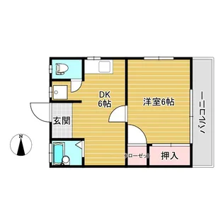 たくみ荘【2階】の間取り
