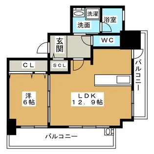 メルカーサ泉【2階】の間取り