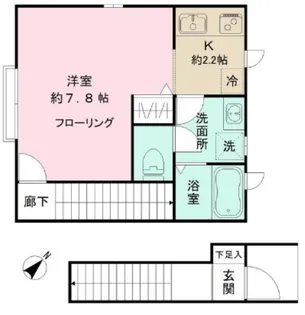 ウィングレット中野【2階】の間取り