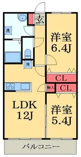 アーペブローネ上志津【2階】の間取り
