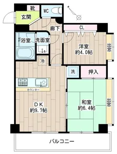 二俣川YSマンション【2階】の間取り