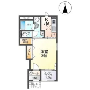 『メゾン・モナミII』【1階】の間取り