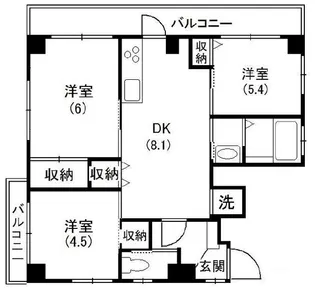 神谷ビル【4階】の間取り
