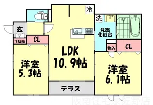 Maison de PLAISIR【2階】の間取り