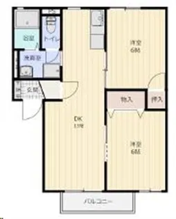 ロジュマンA【2階】の間取り
