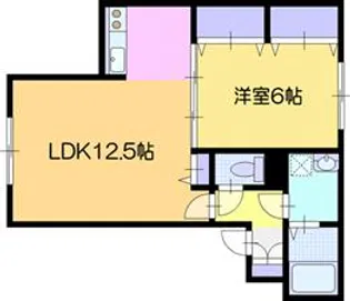 スノーチャイルド一番町【1階】の間取り