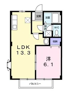 カーム・ルミエール【2階】の間取り