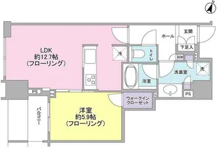 大崎ウエストシティタワーズ E棟【15階】の間取り