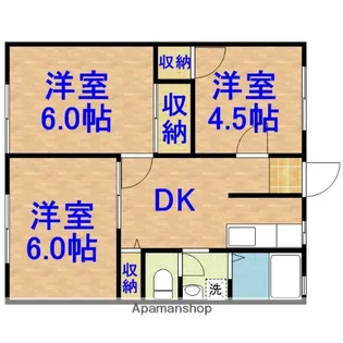 コーポサンフラワー1【2階】の間取り