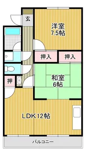 KGマンション富士見【3階】の間取り