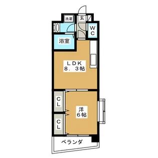 ドエル瑞江【3階】の間取り