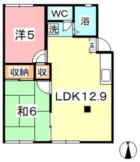 Kハイツ A【2階】の間取り