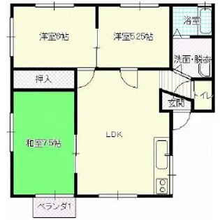 アピオン前九年 1【2階】の間取り