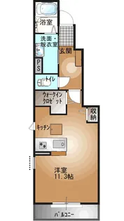 栃木県宇都宮市鶴田町【アパート】の間取り