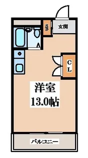 クオリティ南四条【4階】の間取り