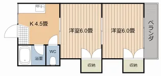 コーポ青島【2階】の間取り