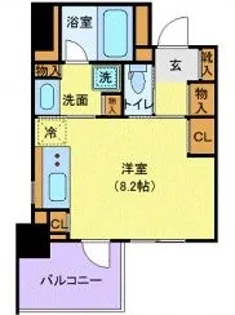 CITY SPIRE芝公園【4階】の間取り