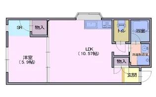 グリーンビュー池田【2階】の間取り