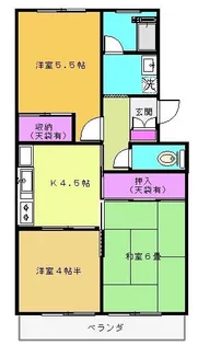 ニューパークマンション【1階】の間取り