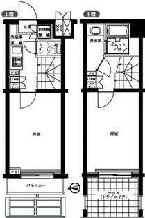 ルーブル早稲田六番館【1階】の間取り