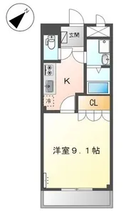 広島県福山市水呑町三新田1【アパート】の間取り
