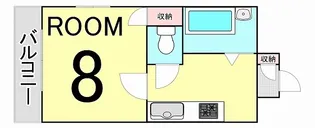 広島県広島市中区羽衣町【マンション】の間取り