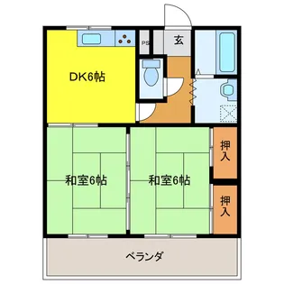 エメラルドマンション津布田【3階】の間取り